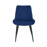 Adama Dining Chair - Blue Velvet